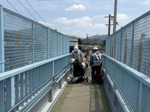 歩道上
